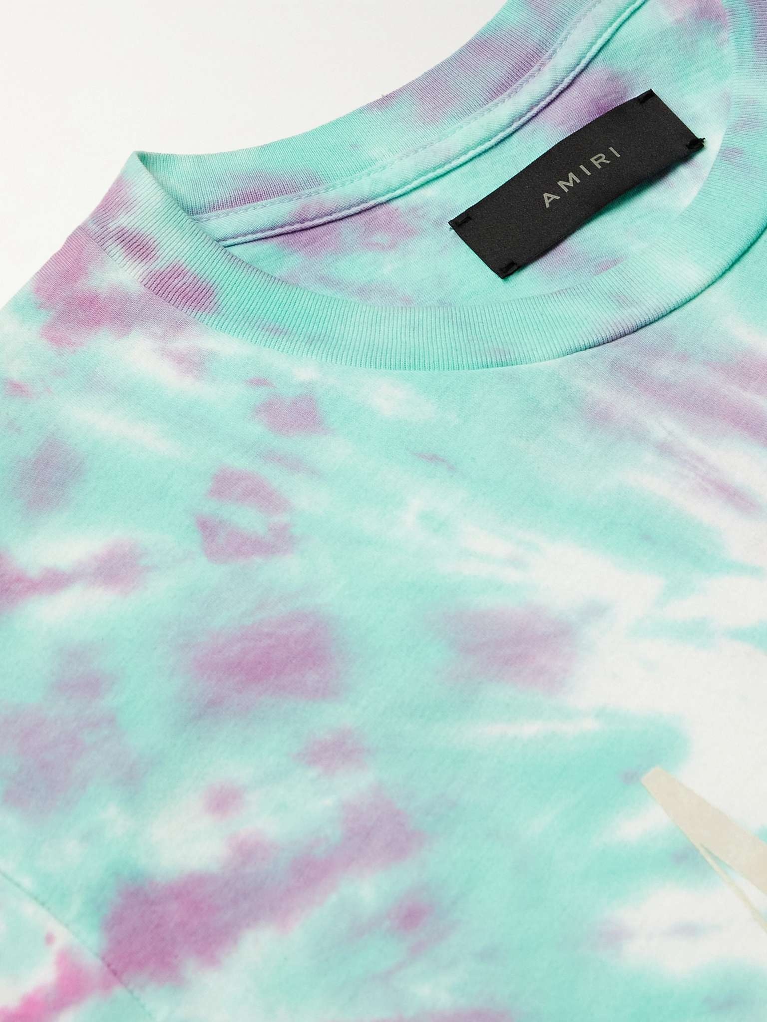 Logo-Flocked Tie-Dyed Cotton-Jersey T-Shirt - 5