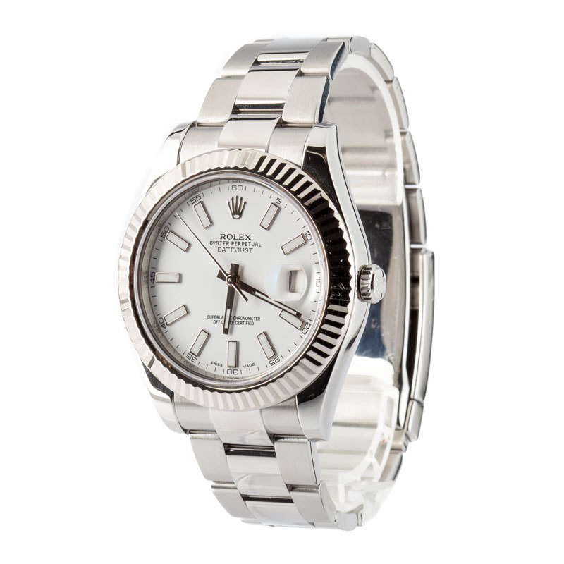 Rolex Datejust II 116334 White Dial - 2