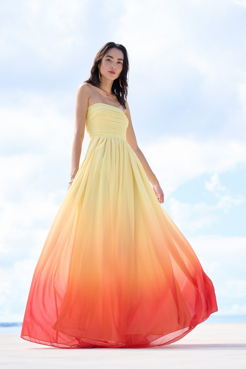 sunset ombre dress Sunset Ombre Maxi Dress  The Wknd Social