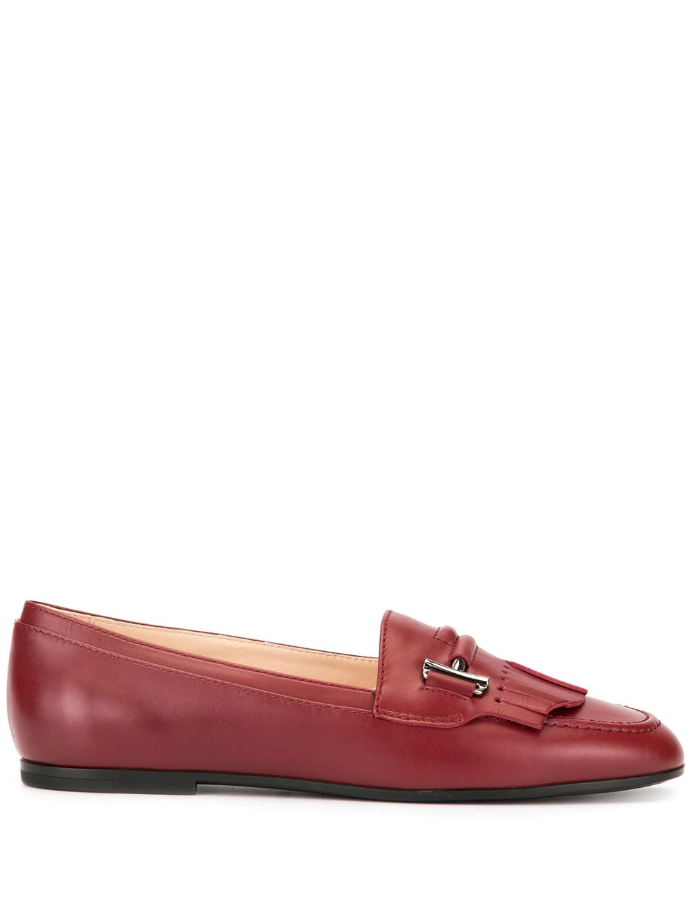 Double T fringed loafers - 1