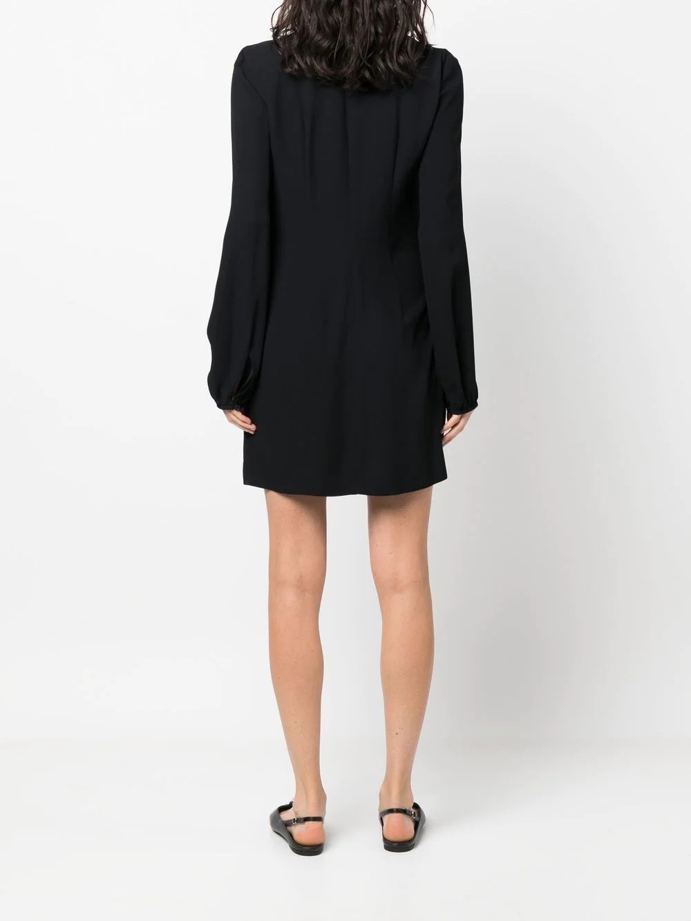 draped fitted minidress - 4