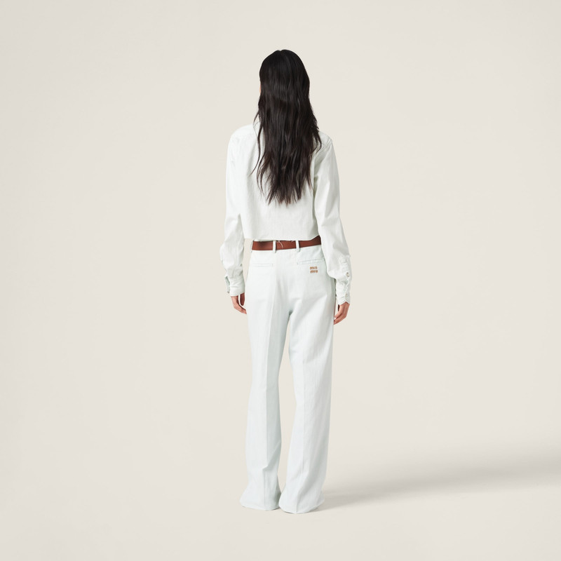 Chambray denim jeans 3