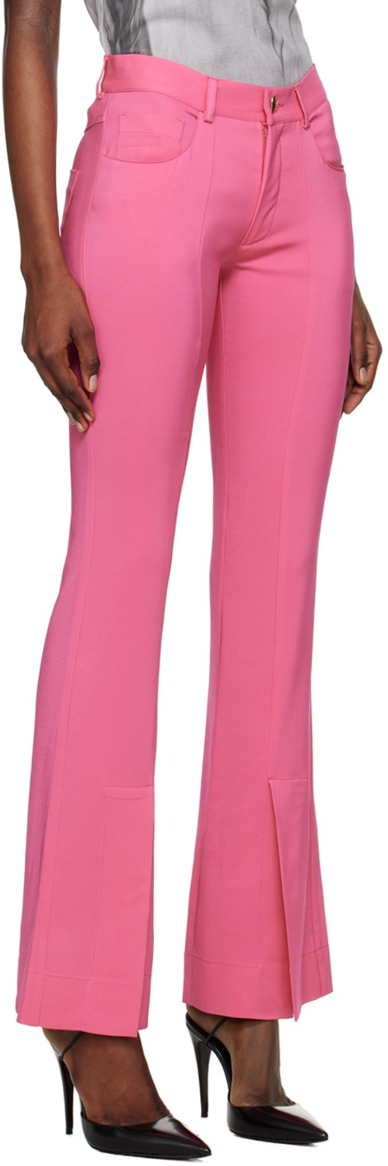 MARCO RAMBALDI Pink Vented Trousers outlook