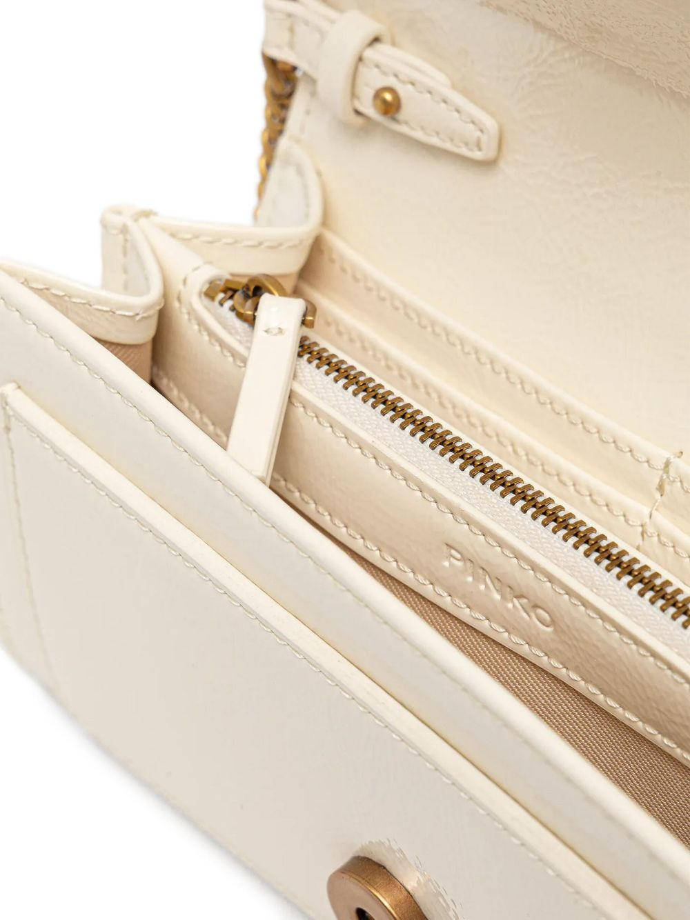 love-bird embellishment chain-strap satchel - 4