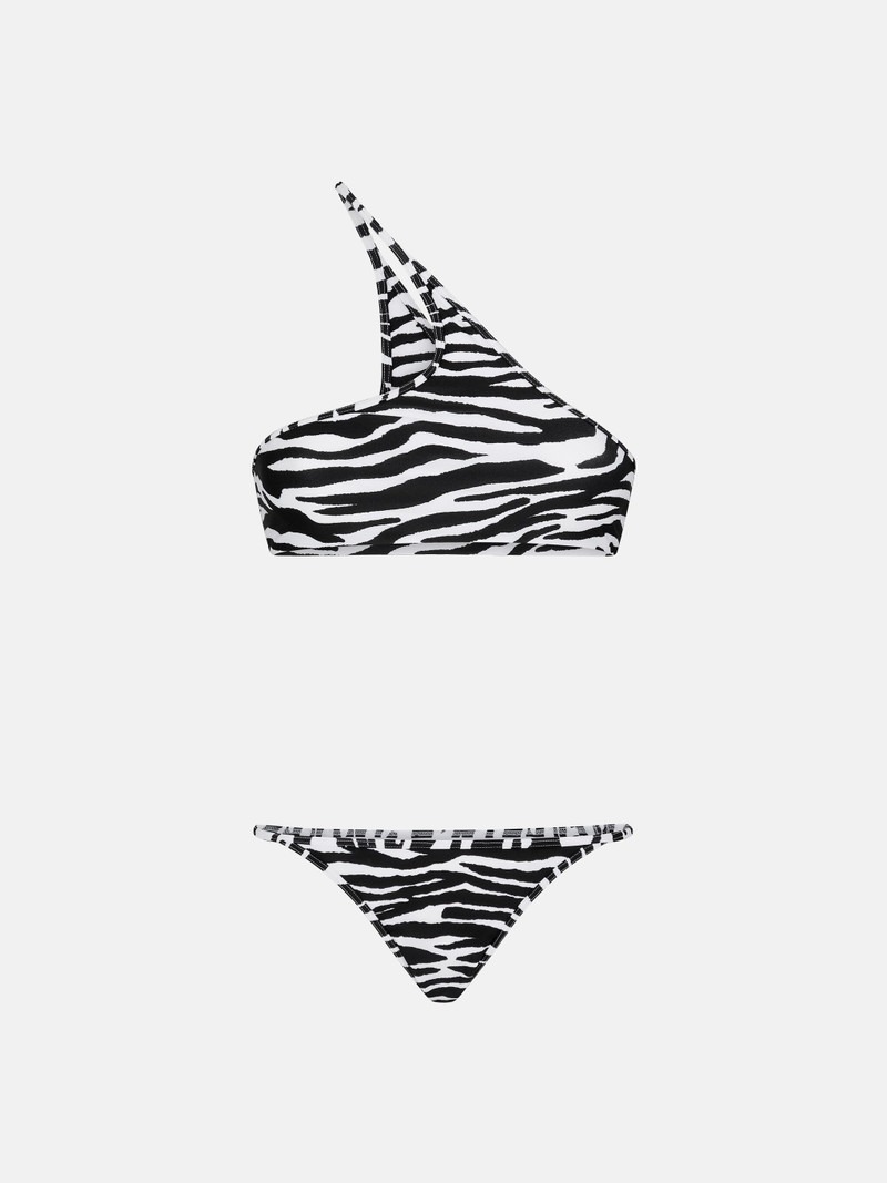 THE ATTICO WHITE AND BLACK BIKINI outlook