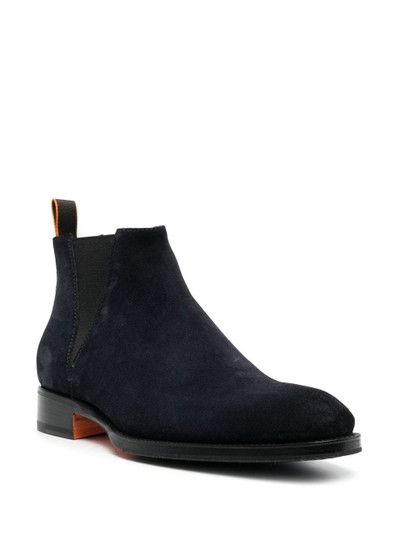 Santoni suede ankle boots outlook