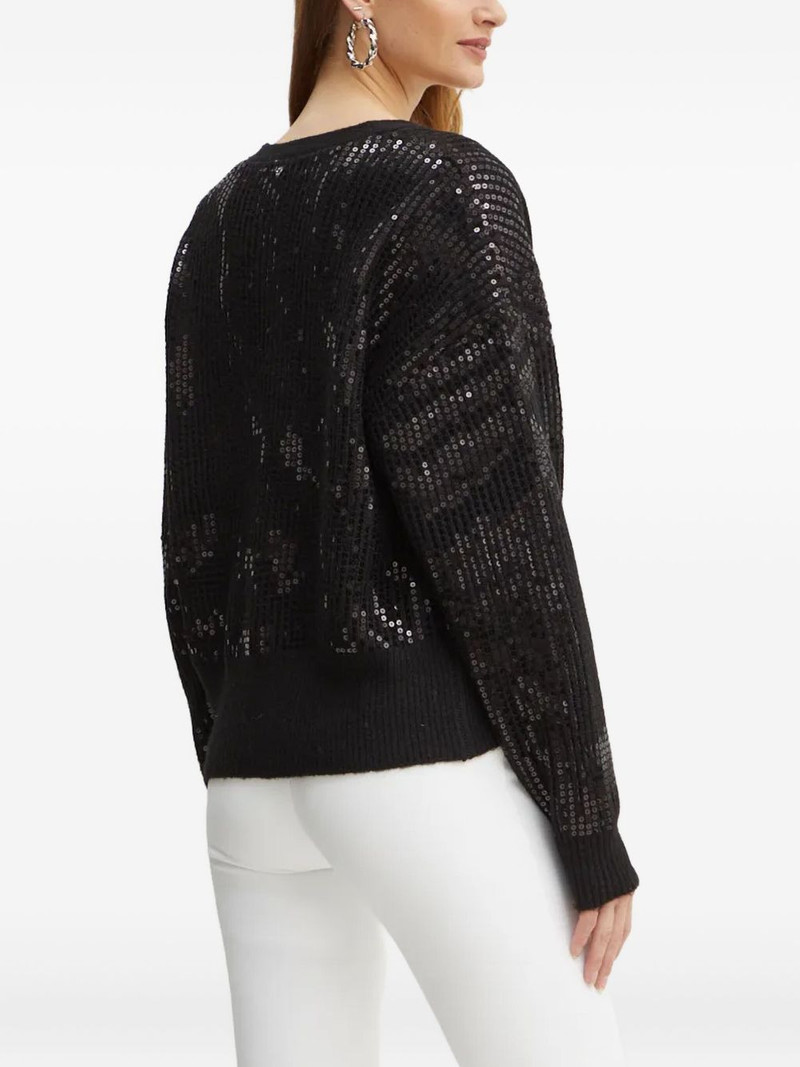 sequin-embellished V-neck cardigan 3