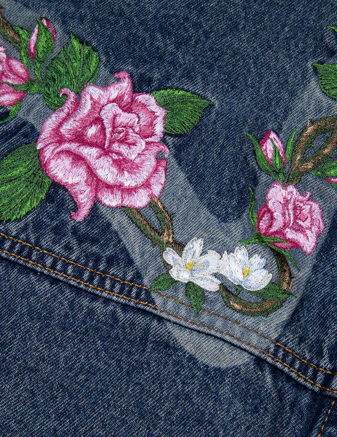 ROSES DAICOCK WITH STUDS LOGO LOOSE FIT DENIM JACKET - 10