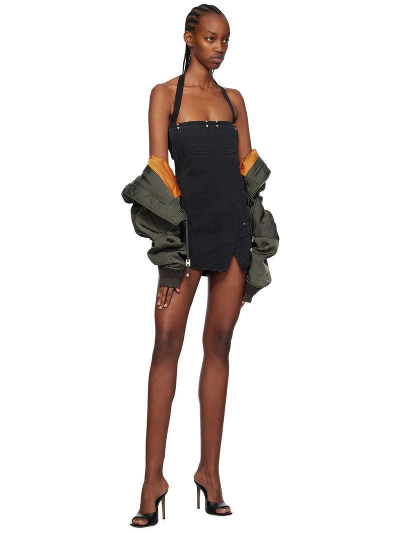 Dion Lee Black Apron Minidress outlook