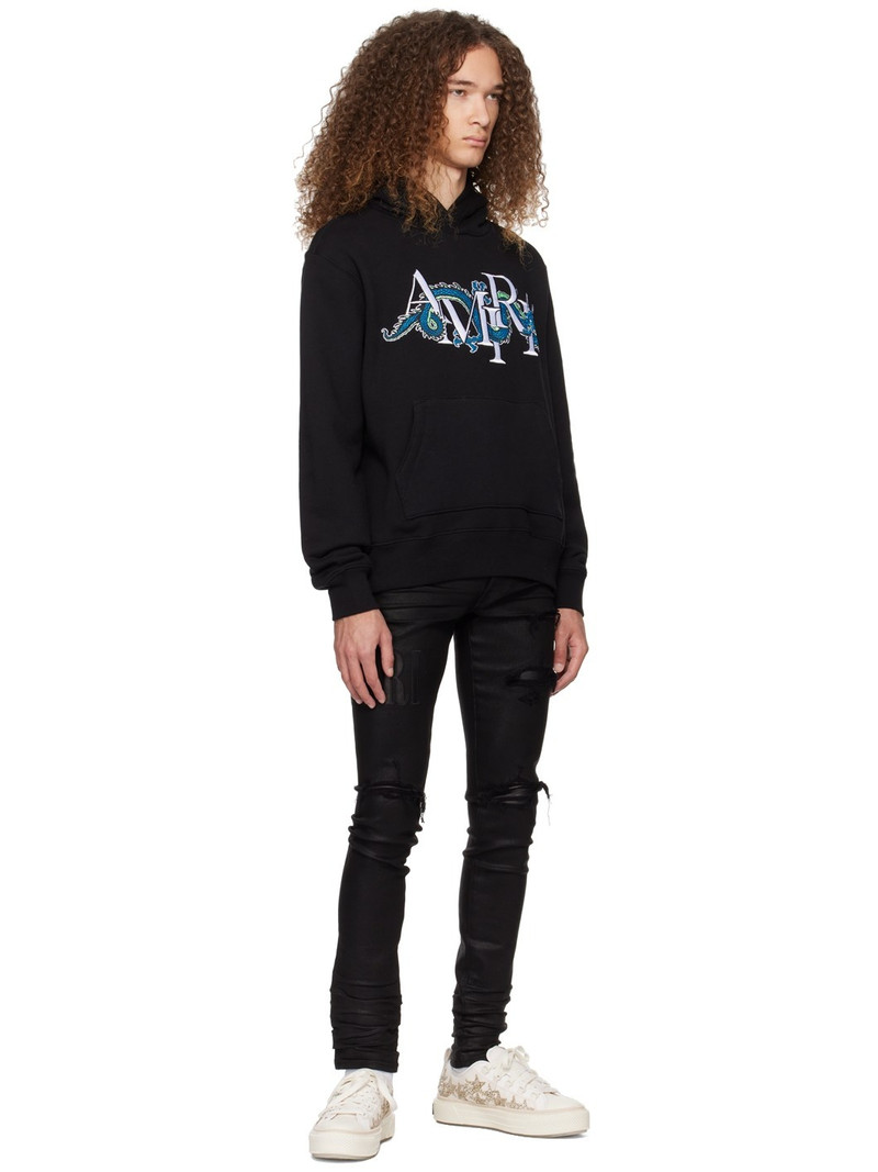 AMIRI 로고 인쇄 면 hoodie outlook