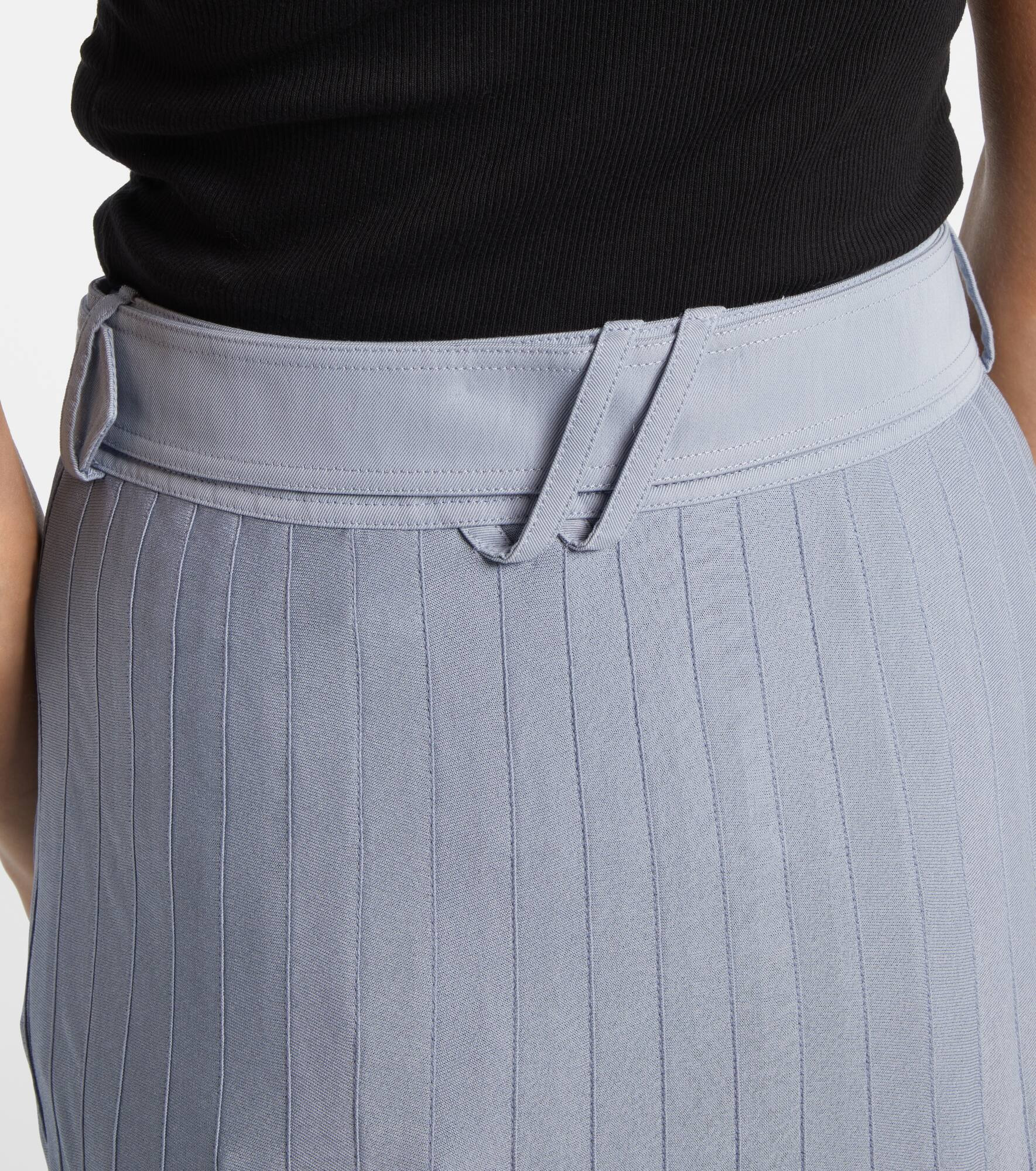 Belted pleated maxi skirt - 6