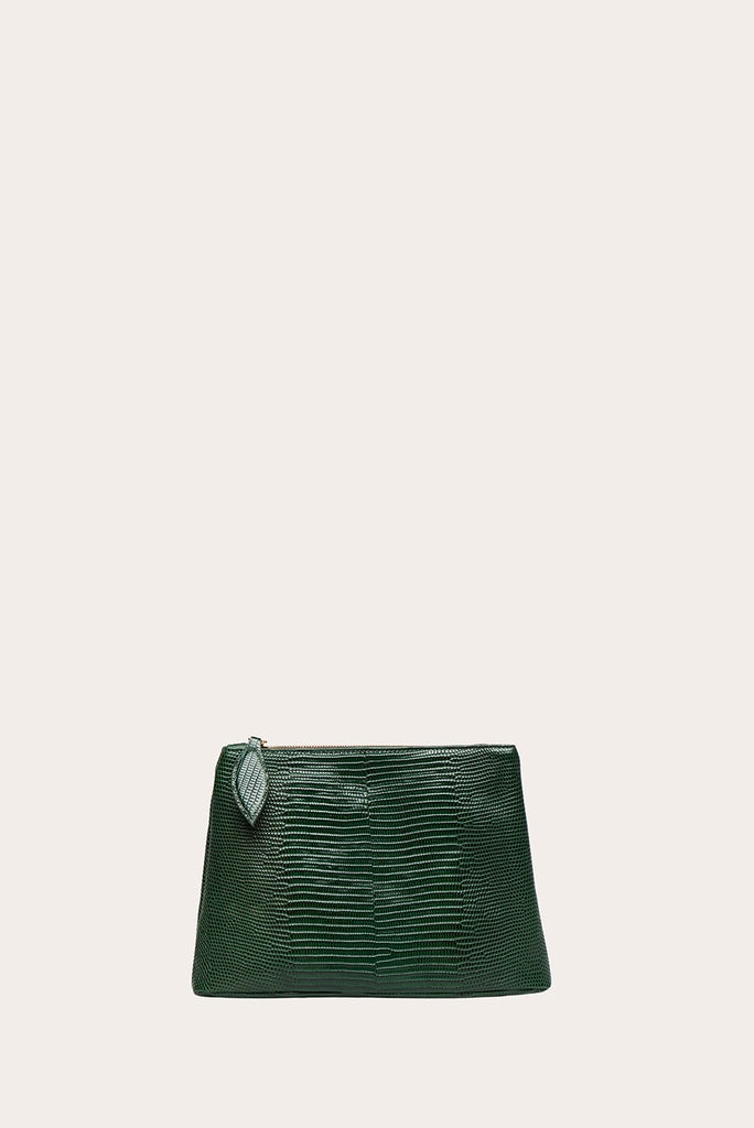 ZIP CLUTCH EMERALD - 1
