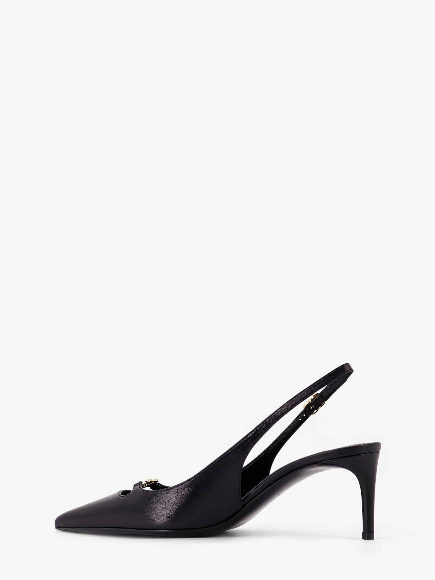 Leather Slingback Pumps - 3