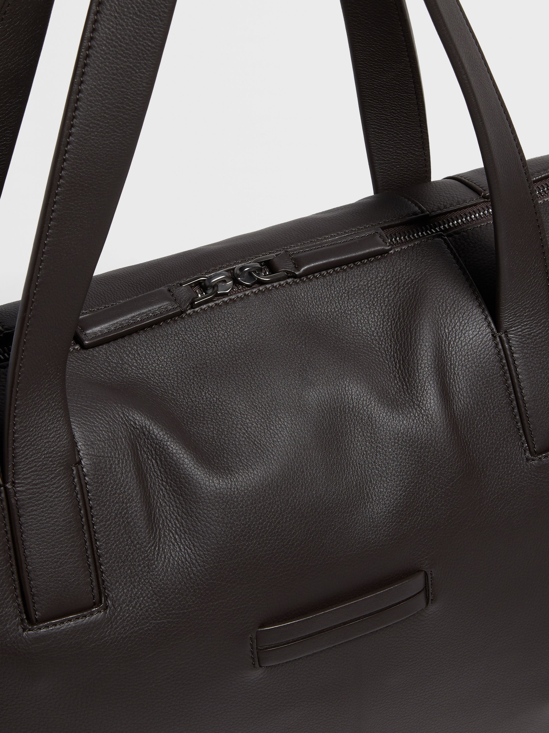 DARK BROWN SECONDSKIN BUSINESS BAG - 5