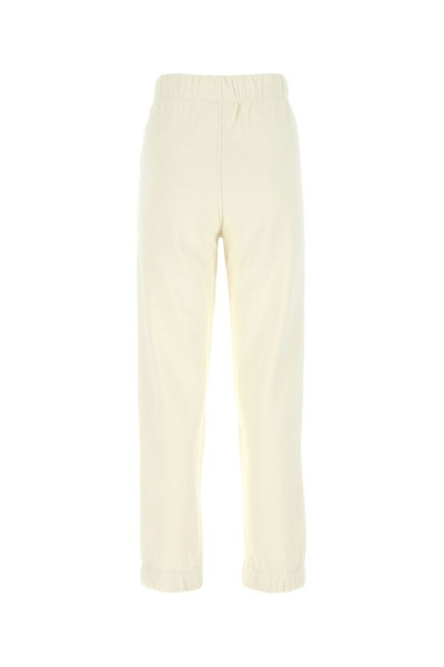 GANNI Ivory cotton blend joggers outlook