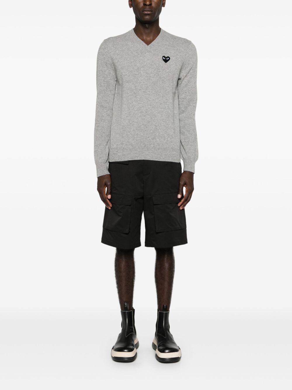 mélange-effect wool jumper - 2
