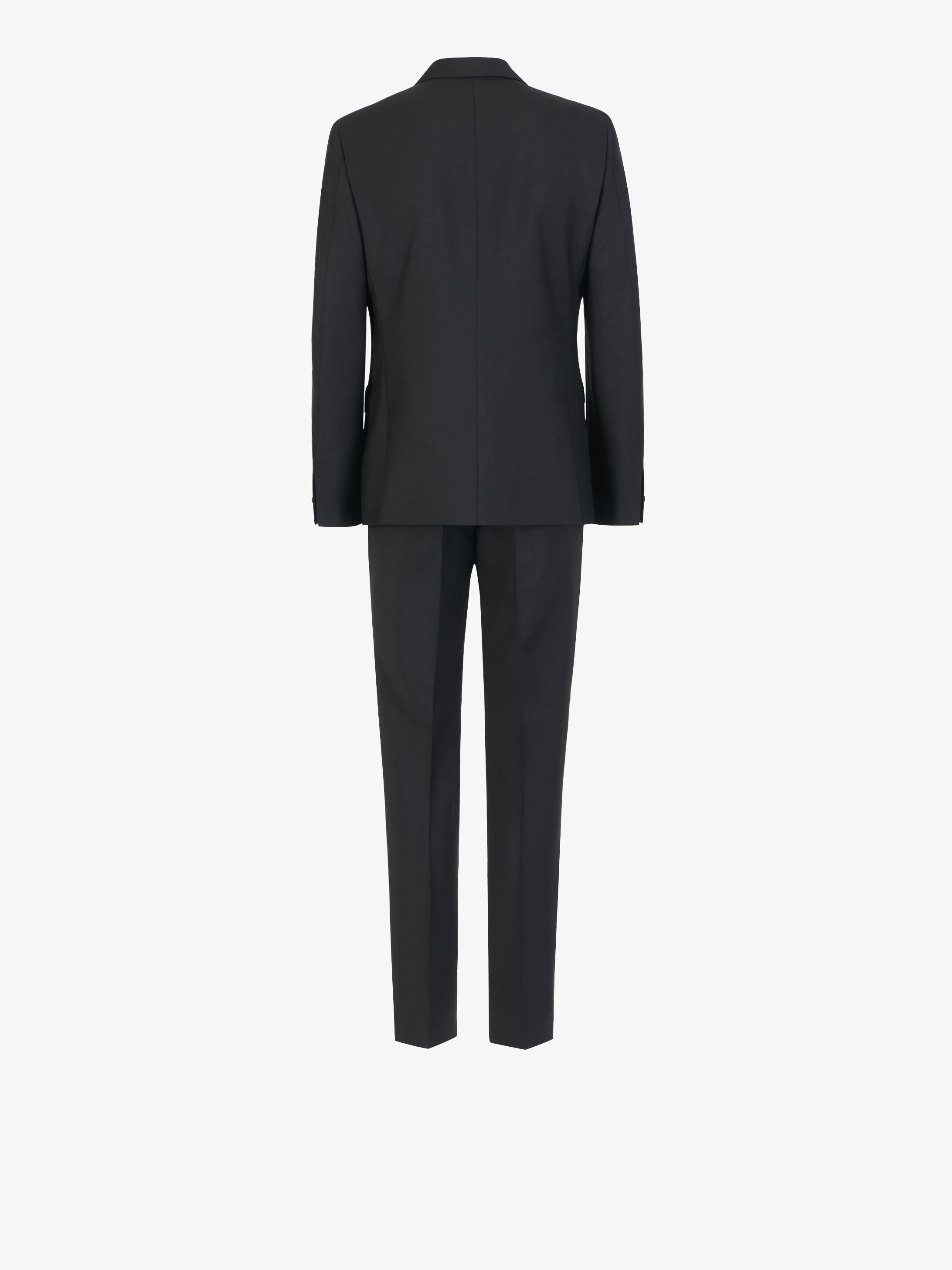 Slim fit tuxedo suit in wool and mohair with satin collar - 4