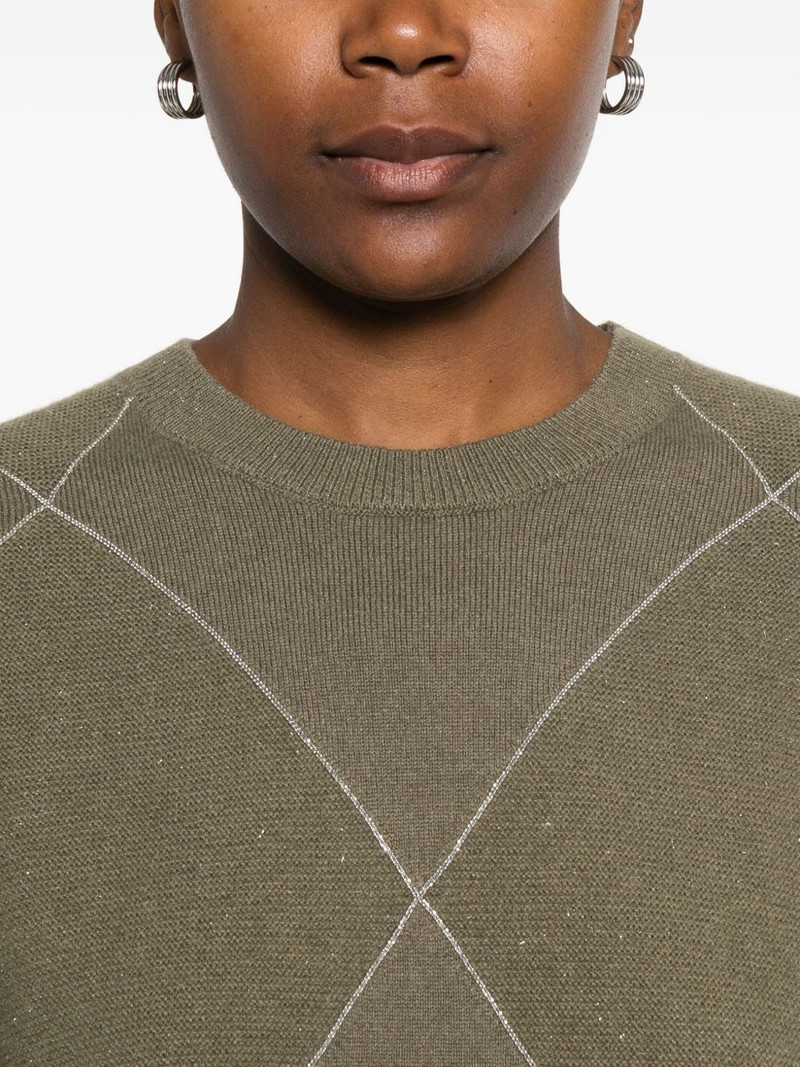 diamond-pattern sweater 5
