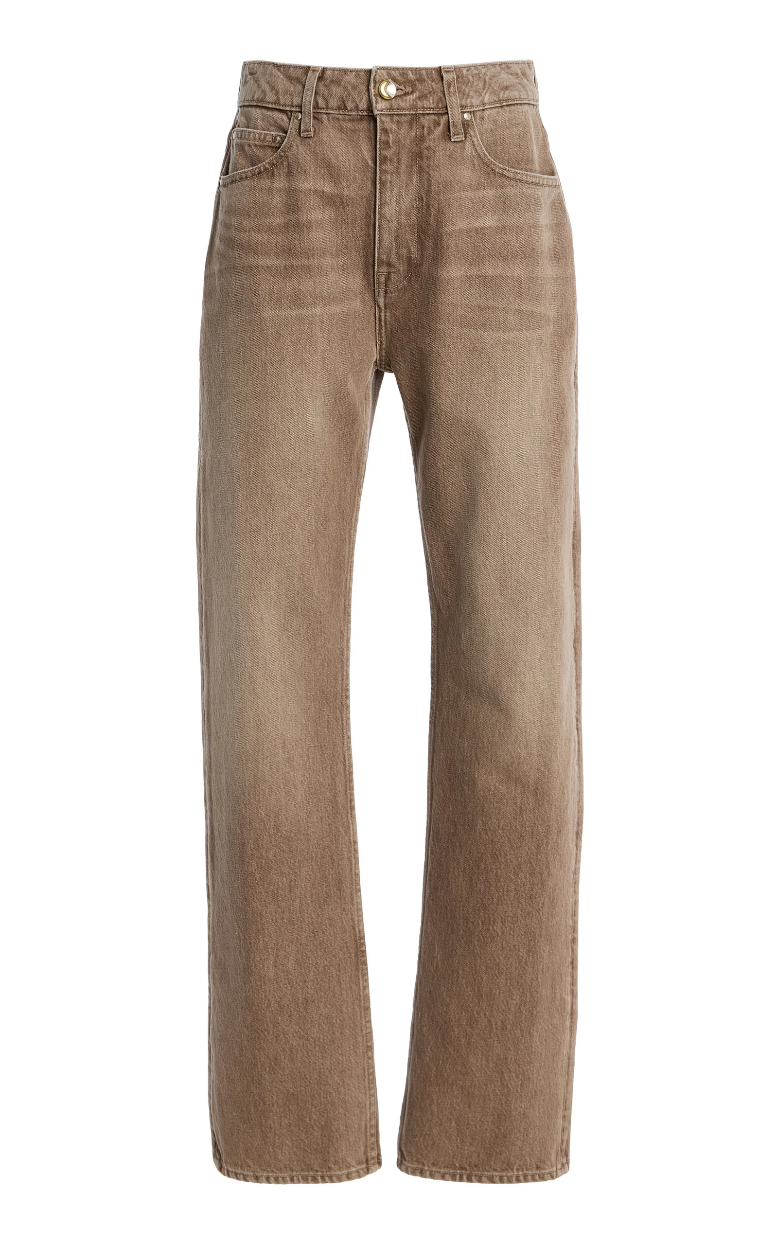 Holt Rigid Mid-Rise Straight-Leg Jeans - 1