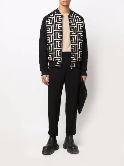 Balmain mid-rise straight-leg trousers outlook