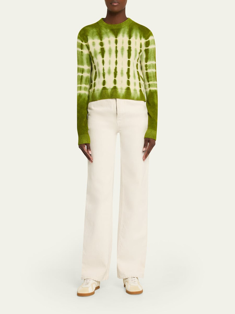 The Elder Statesman Wire Tie-Dye Cashmere Sweater outlook
