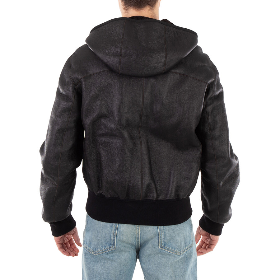 Ferragamo Shearling Reversible Hooded Blouson Jacket - 3