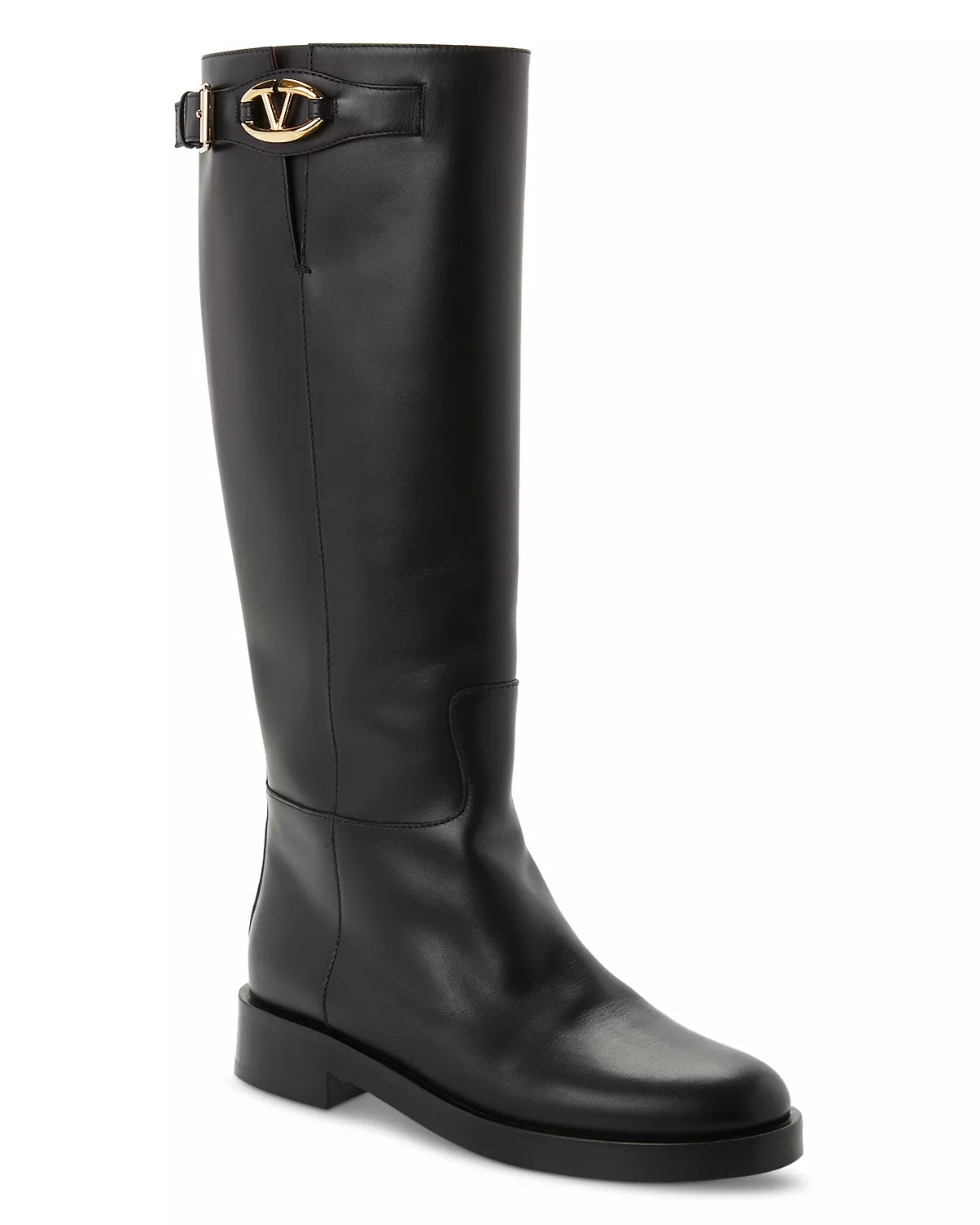 Women's Buckled Riding Boots - 1