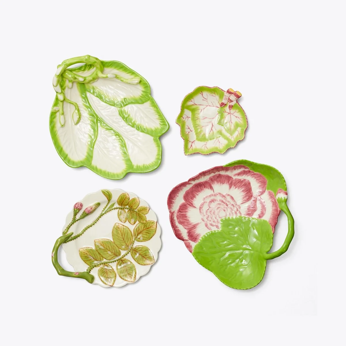 Decorative Leaf Plates, Set of 4 - 1