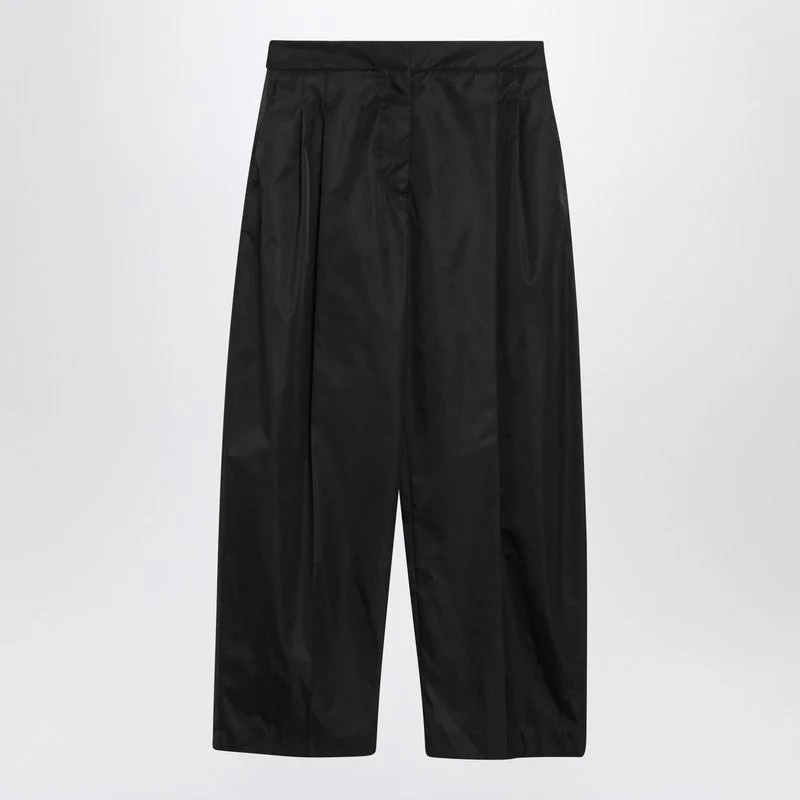 Alaia Black Tailored Pants In Technical Taffeta Women - 1
