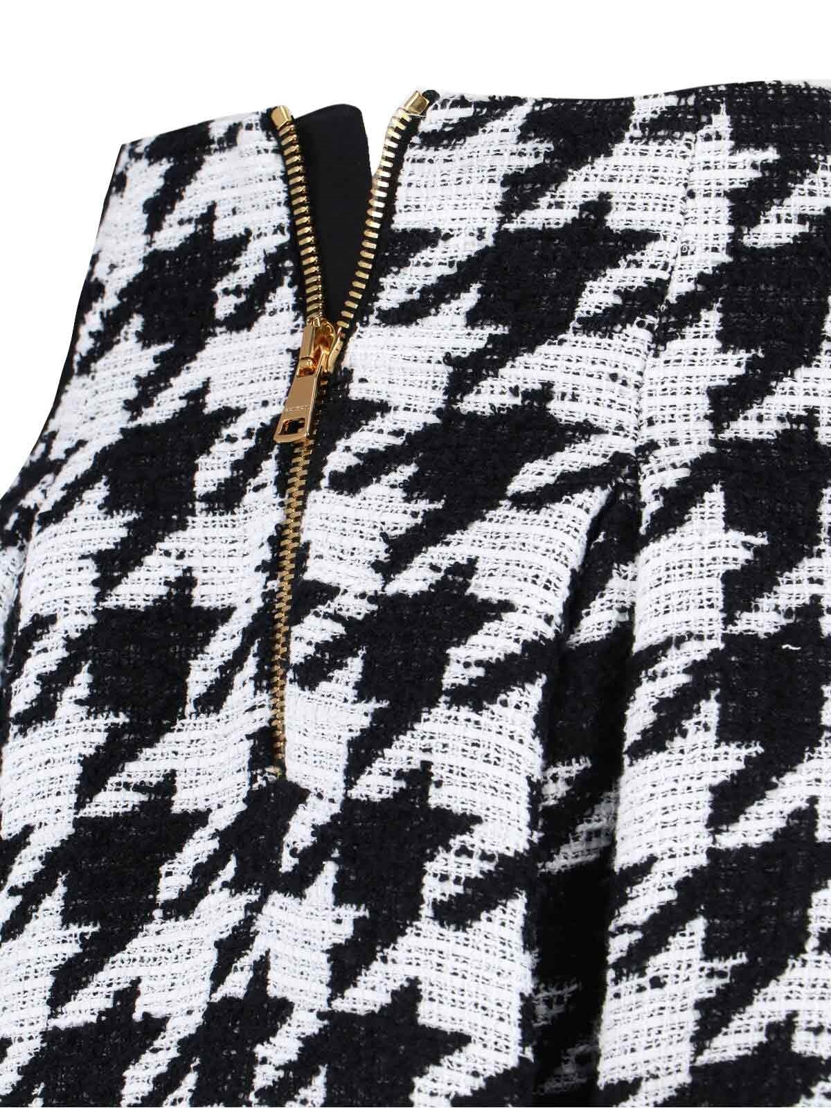 HOUNDSTOOTH MINI SKIRT - 5