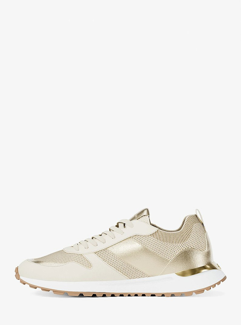 Jesse Metallic Stretch Knit Trainer 3
