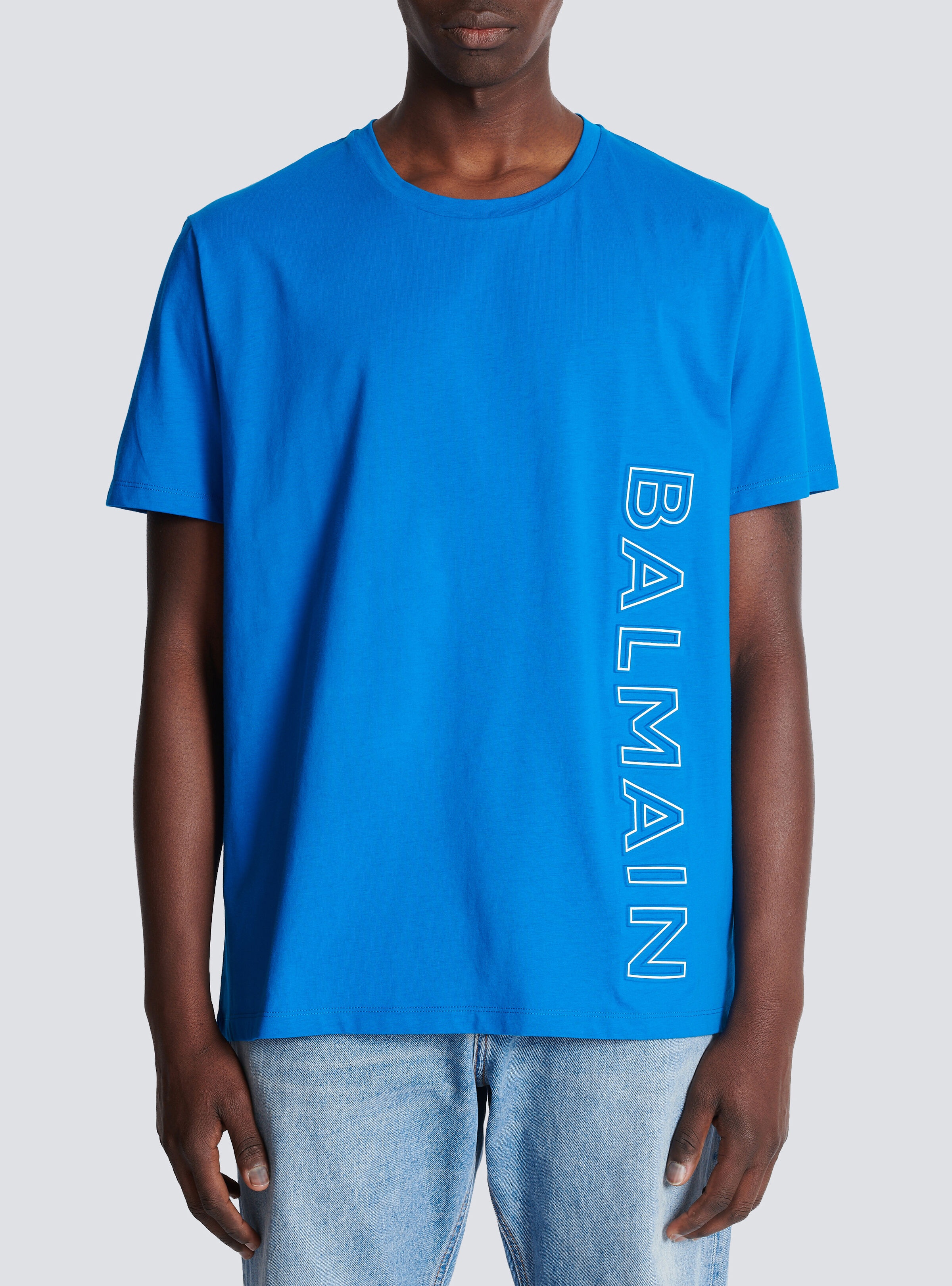 Embossed Balmain T-shirt - 5