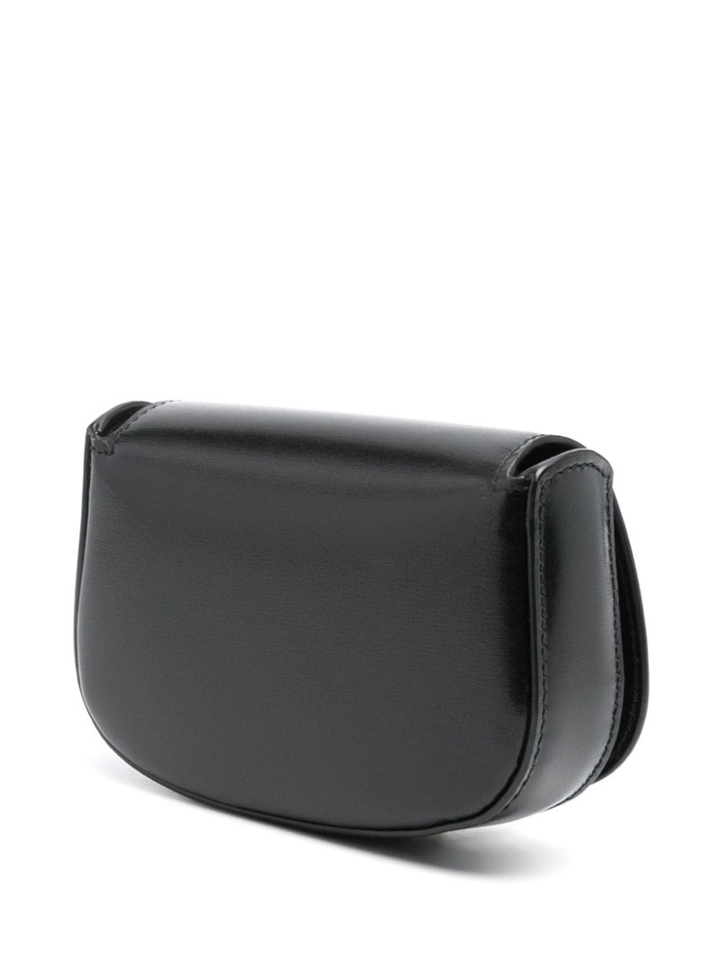 logo-plaque leather mini bag 3