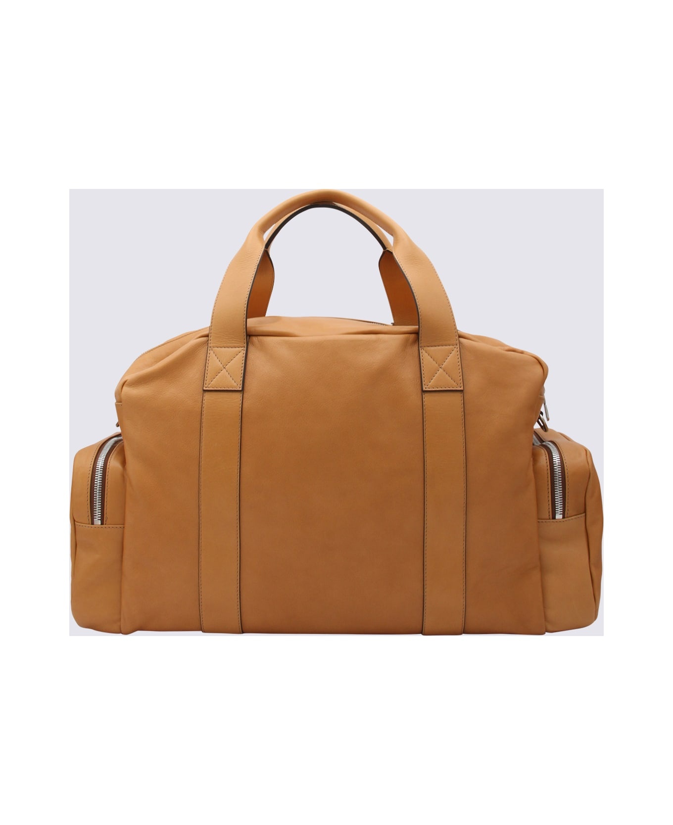 Beige Leather Leisure Bag - 2