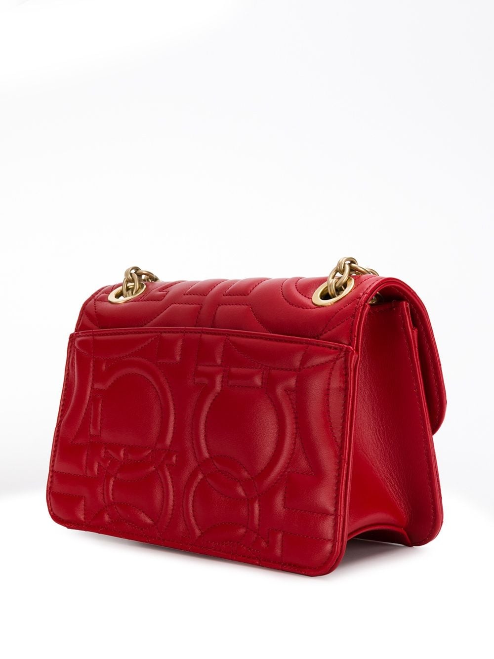 quilted Gancini shoulder bag - 3