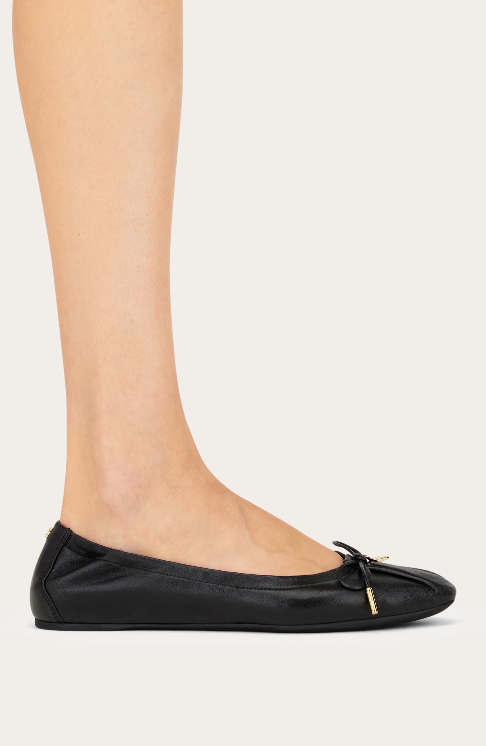 FERRAGAMO Joelle Elasticated Ballet Flat in Nero at Nordstrom - 2