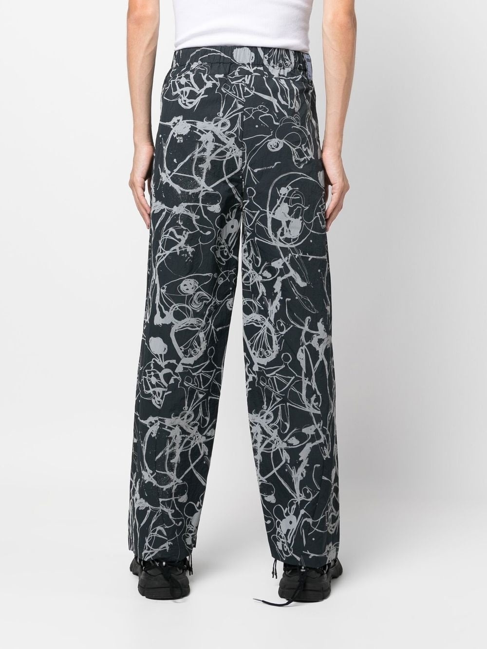 ABSTRACT-PRINT STRAIGHT-LEG TROUSERS - 2