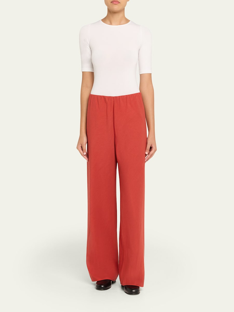 Vince High-Waist Cotton Bias Pants outlook