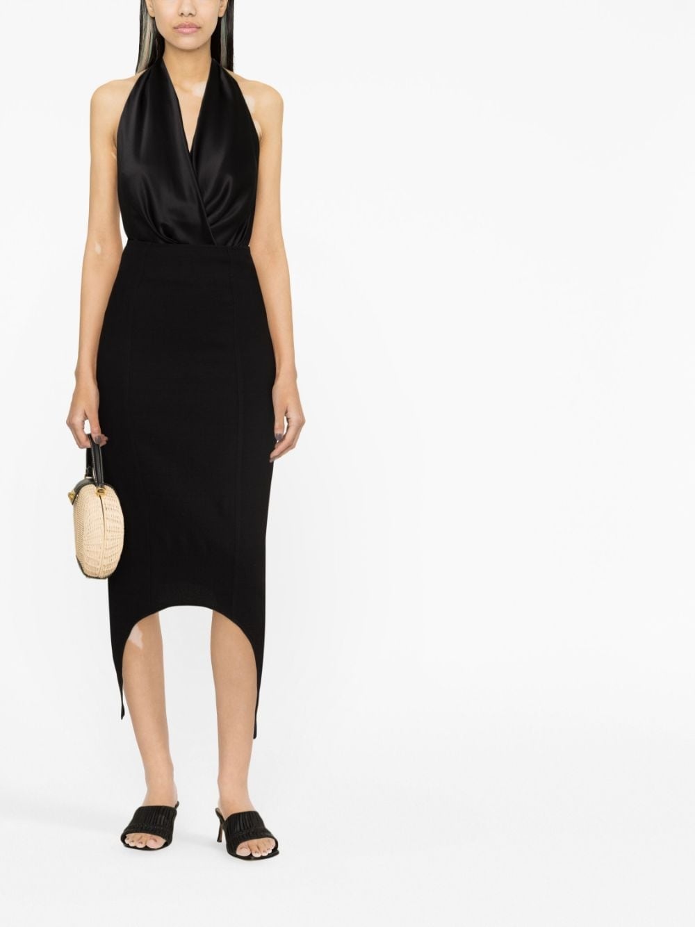 スカート Patou High-Waisted Midi Skirt With Draped Detailing Patou | Skirts