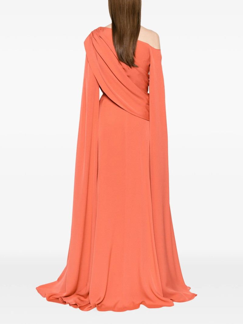ELIE SAAB Elie Saab Draped Long-sleeve Dress outlook