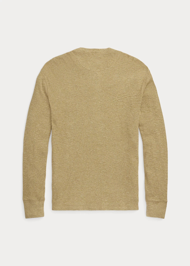 RRL by Ralph Lauren Waffle-Knit Henley Shirt outlook