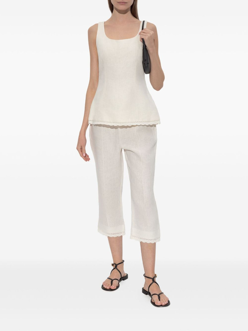 POSSE Effi lace-trim trousers outlook