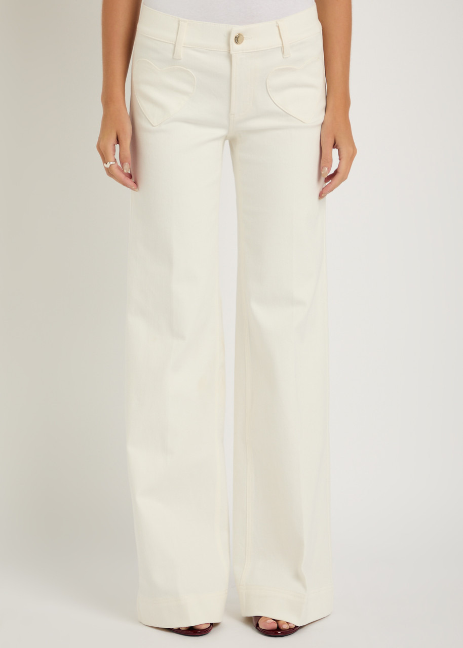Alice + Olivia Slay Heart Wide-leg Jeans - 2