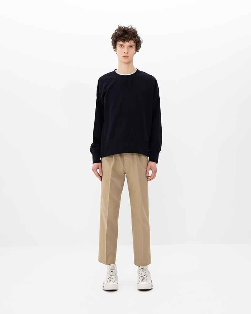 visvim COURT SWEAT L/S (C/WS) NAVY