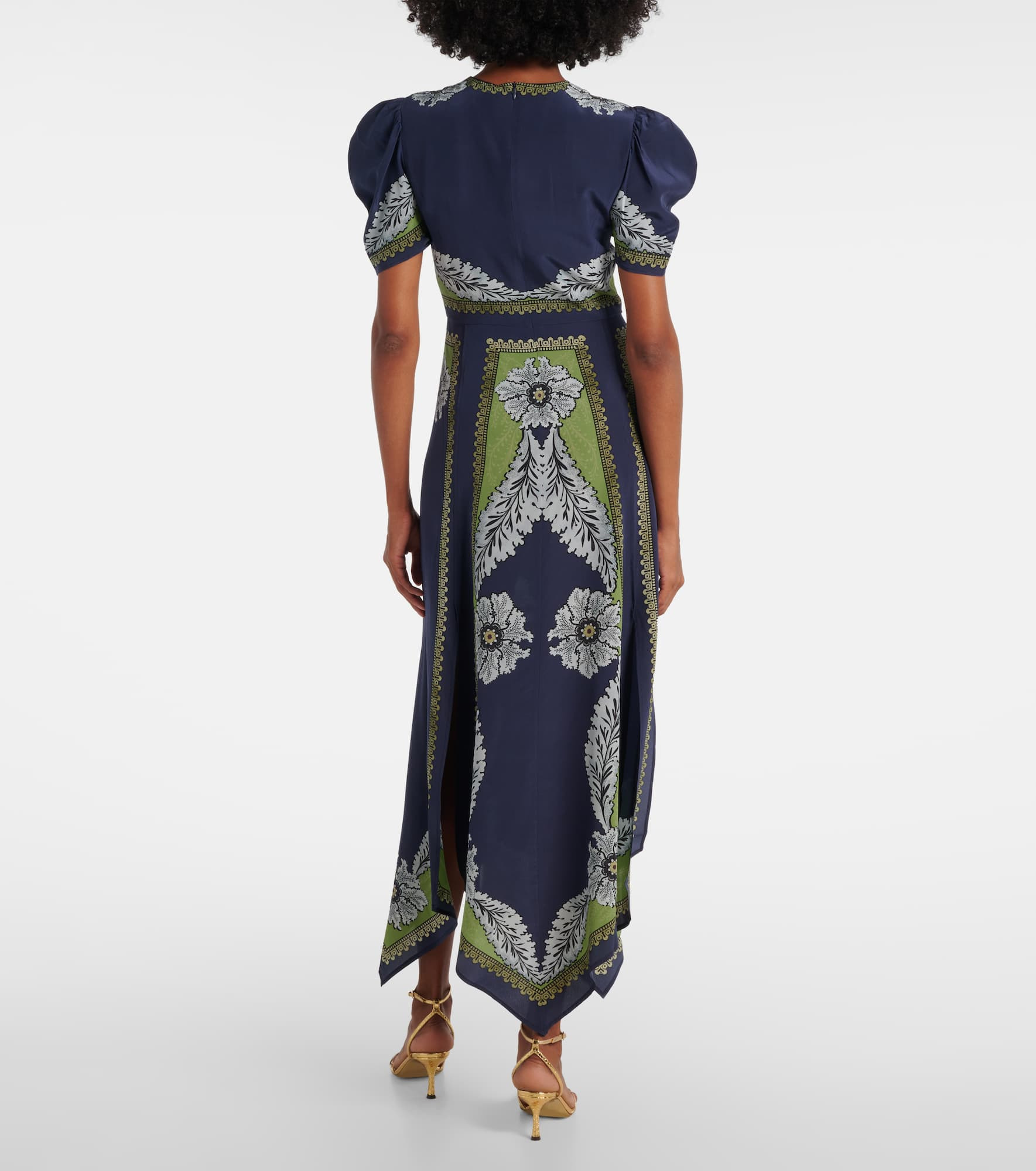 Cherie printed silk maxi dress - 3