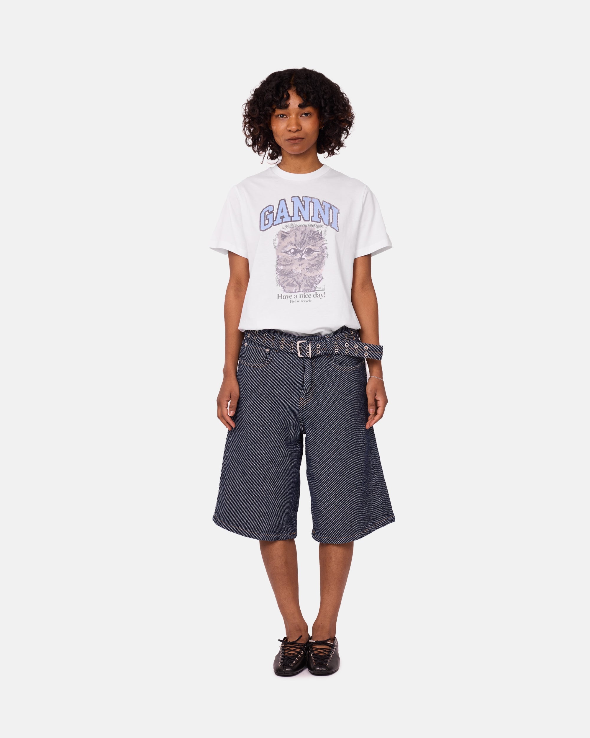 Heavy Twill Denim Shorts - 4