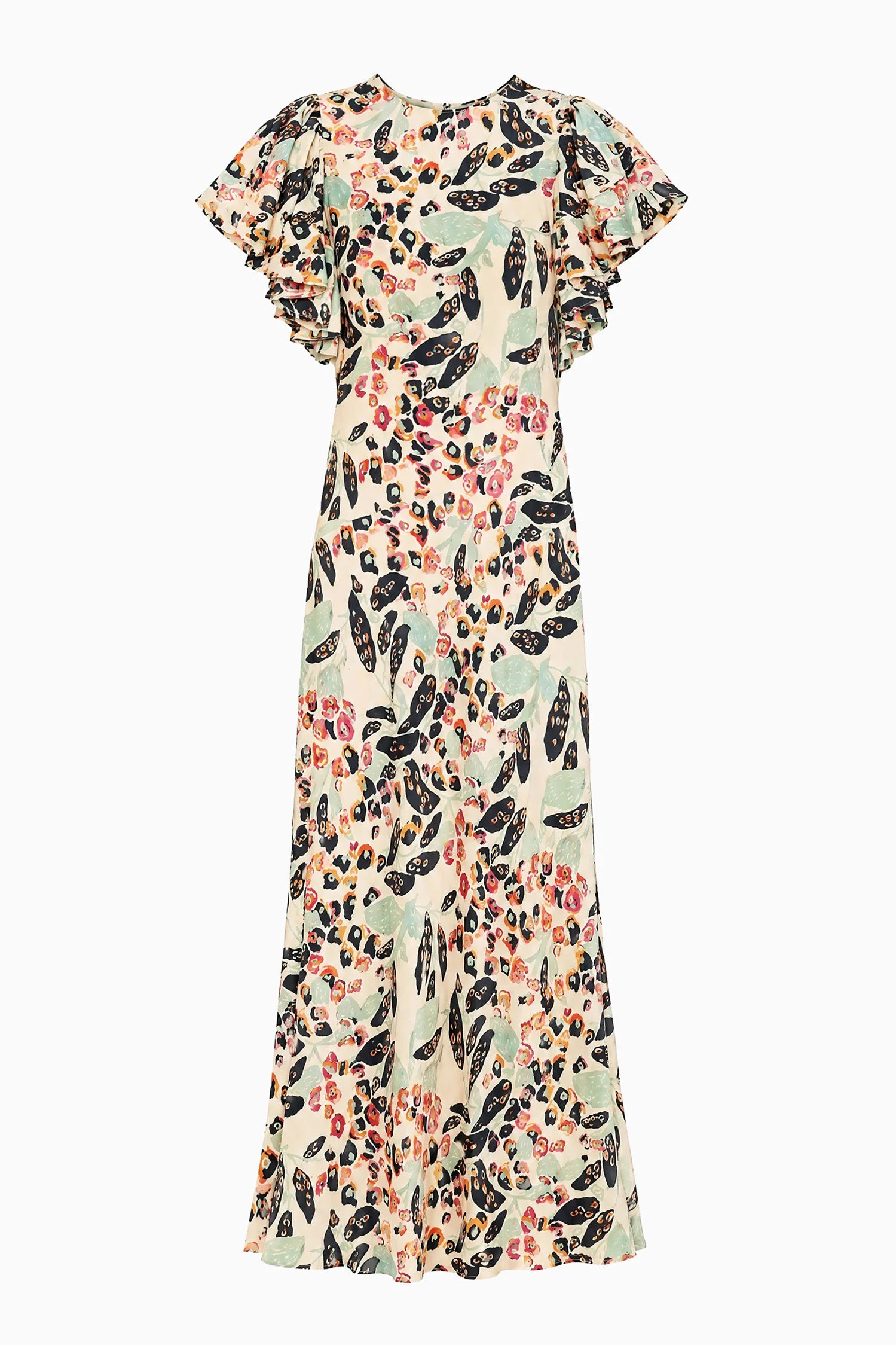 Mariam Flutter Sleeve Dress - 1