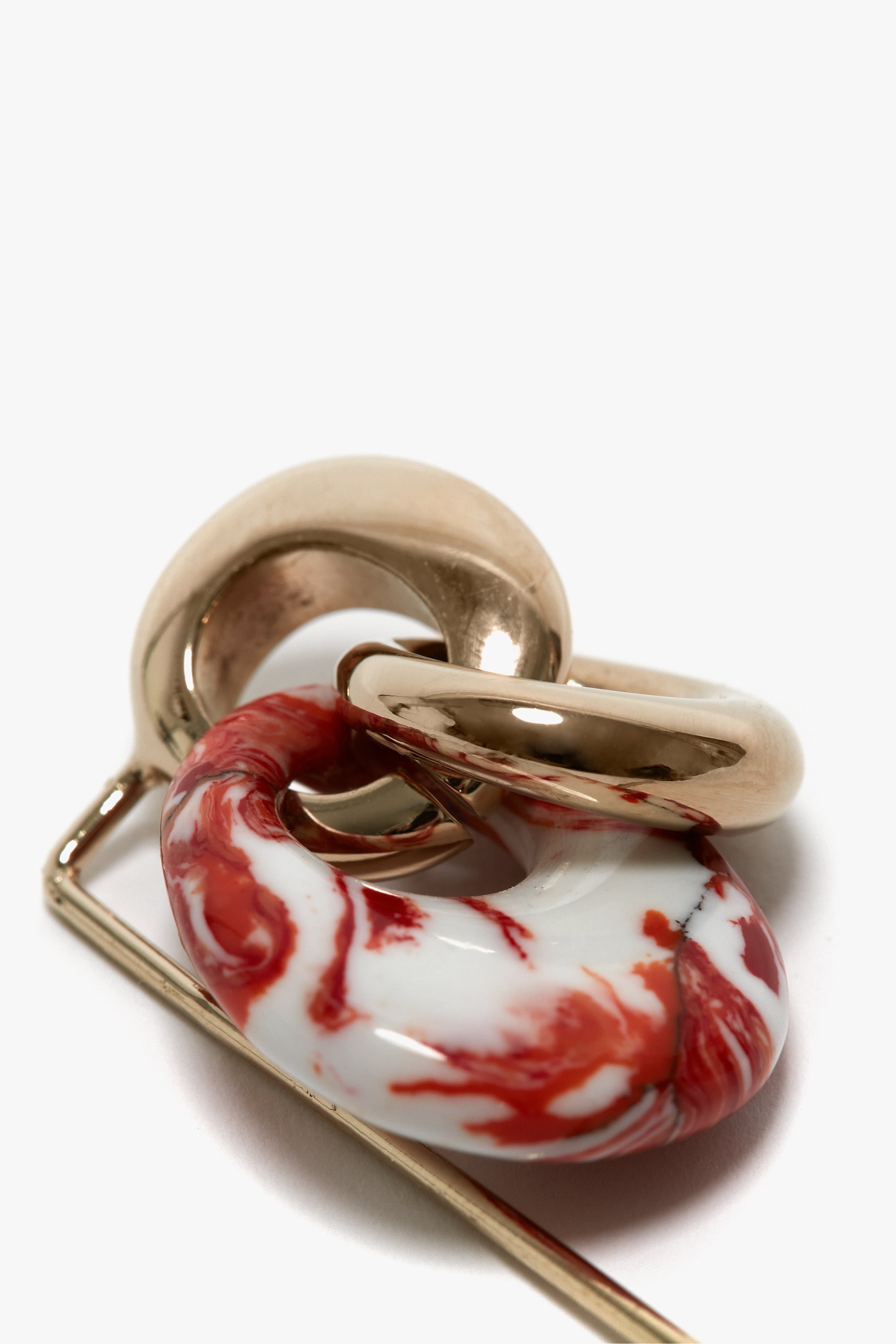 Exclusive Resin Charm Brooch In Light Gold-Orange - 4