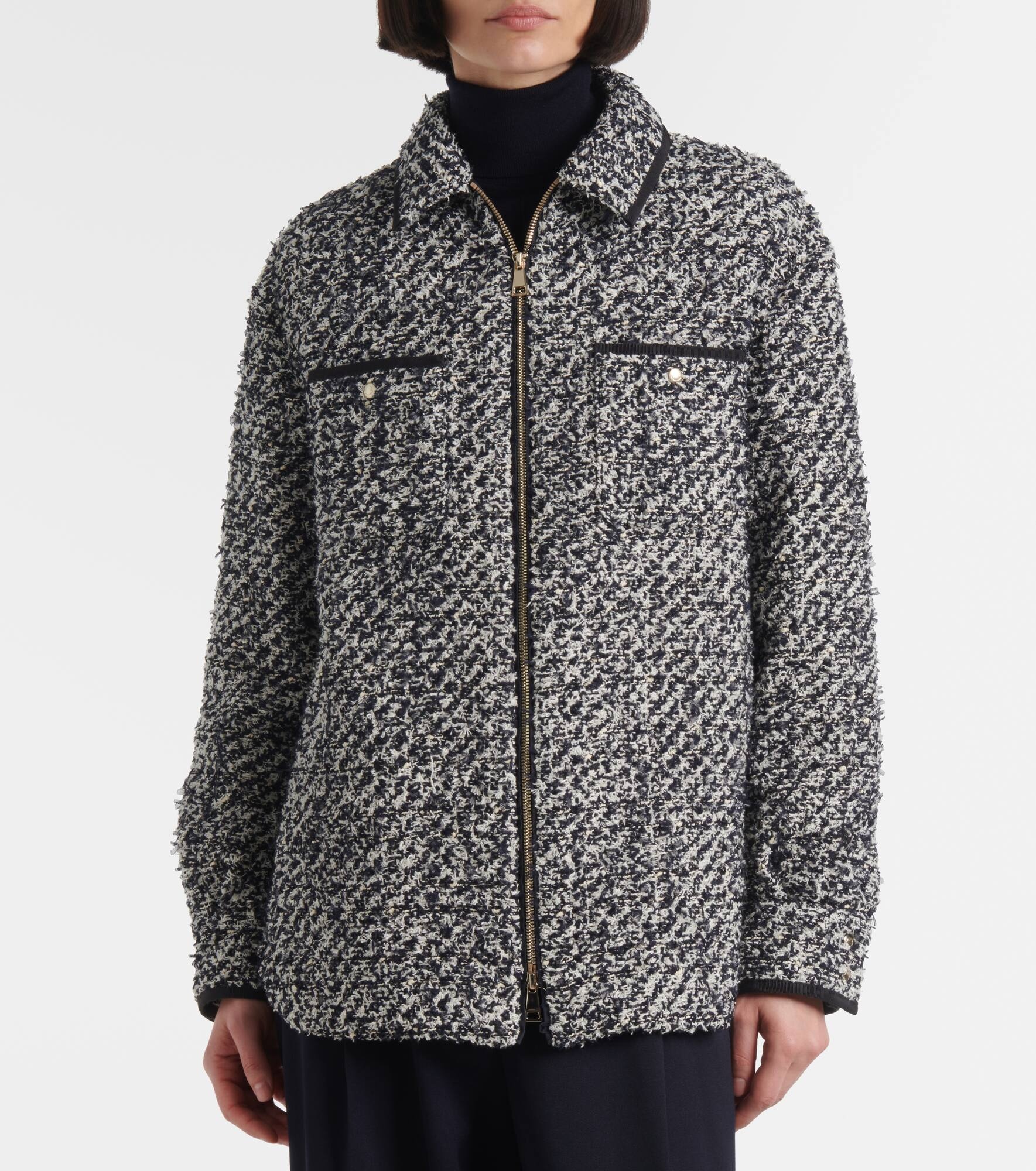 Tweed bomber jacket - 6