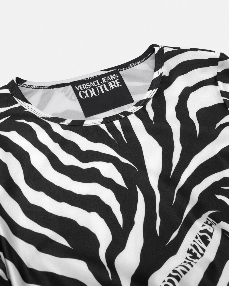 VERSACE JEANS COUTURE Zebra Crop Top outlook